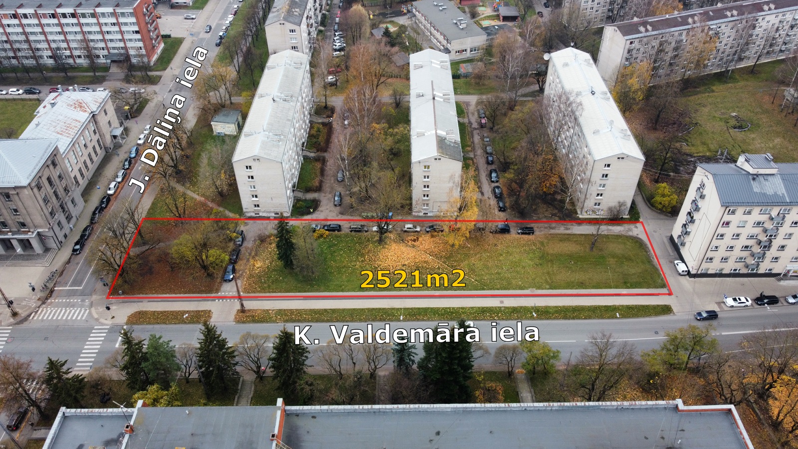 Land plot for sale, Krišjāņa Valdemāra street - Image 1
