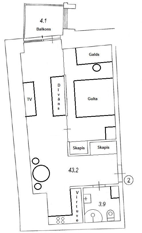 Apartment for rent, Grēcinieku street 22 - Image 1