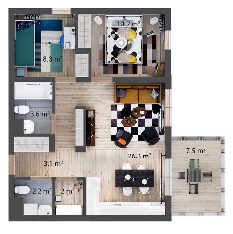 Apartment for sale, Saulkrastu street 1 - Image 1