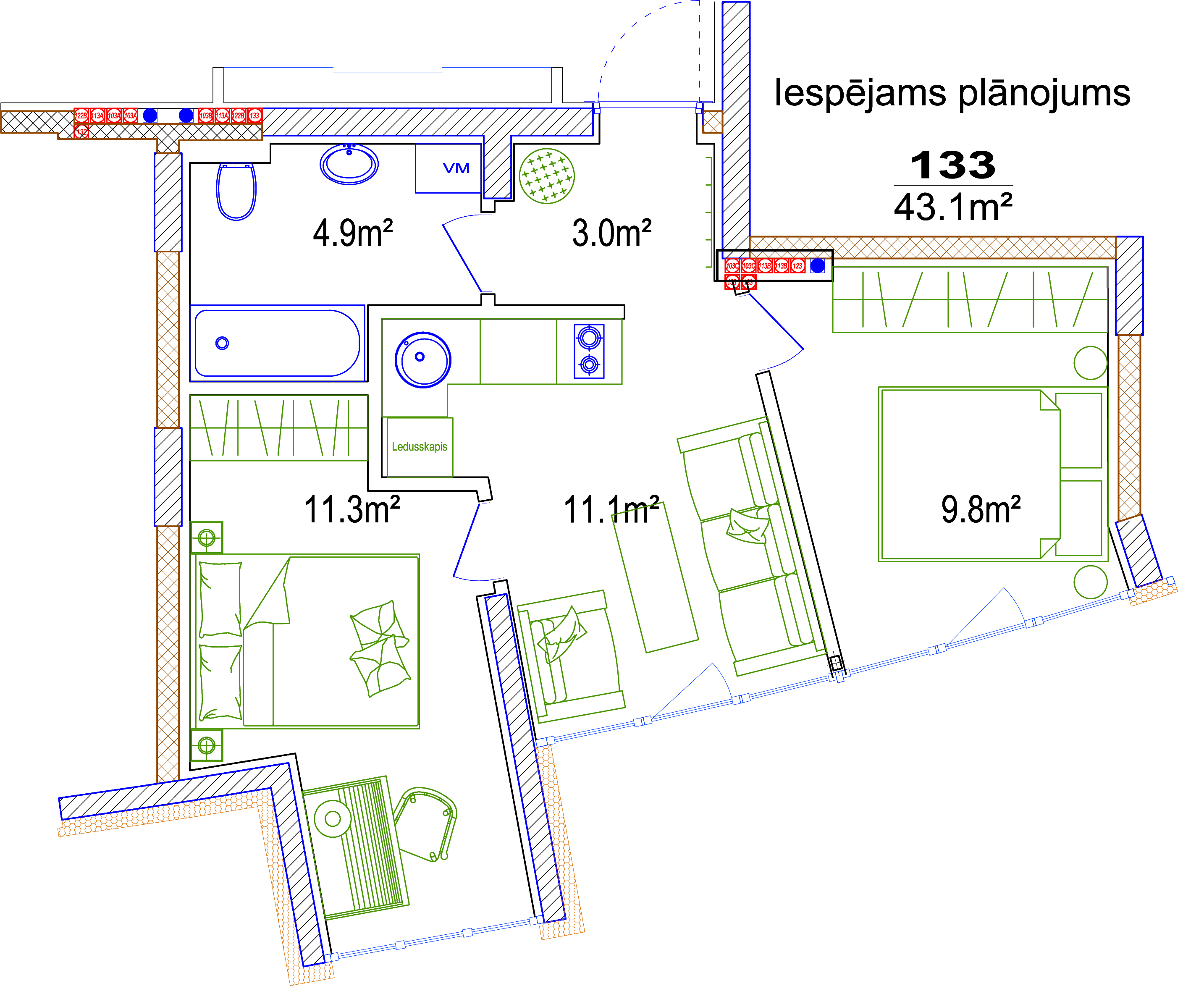 Apartment for sale, Klijānu street 16 - Image 1