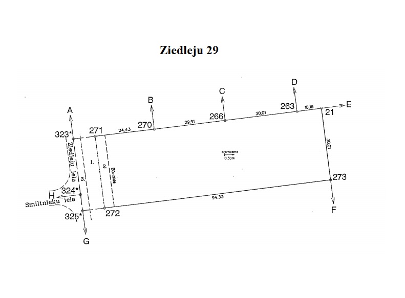 Land plot for sale, Ziedleju street - Image 1