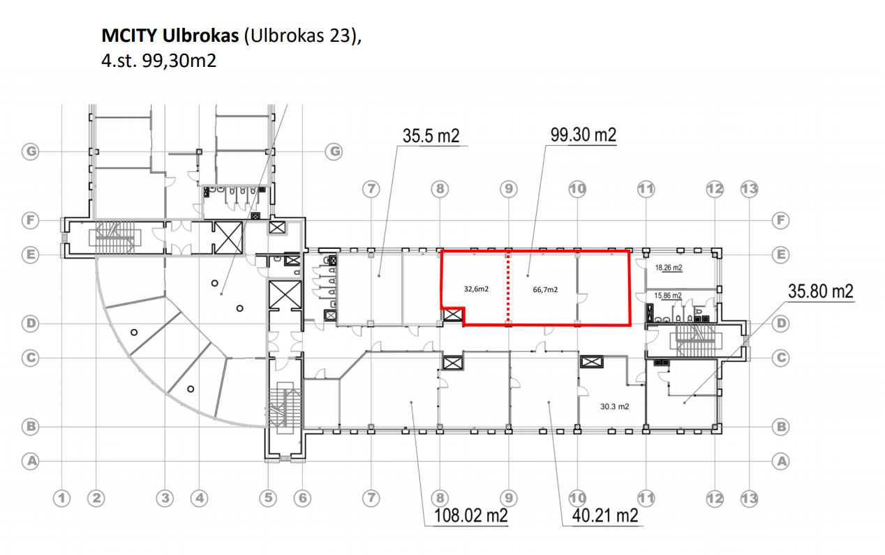 Office for rent, Ulbrokas street - Image 1
