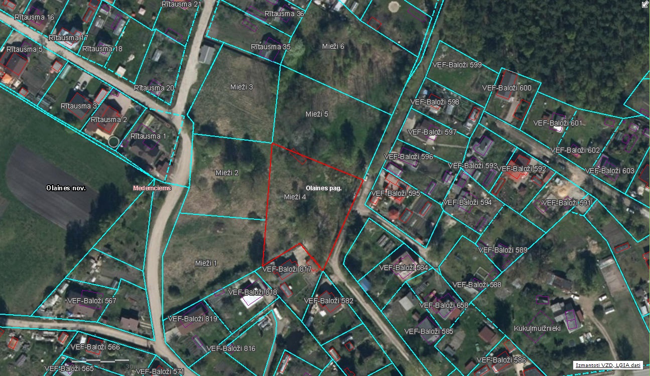 Land plot for sale, Mieži - Image 1