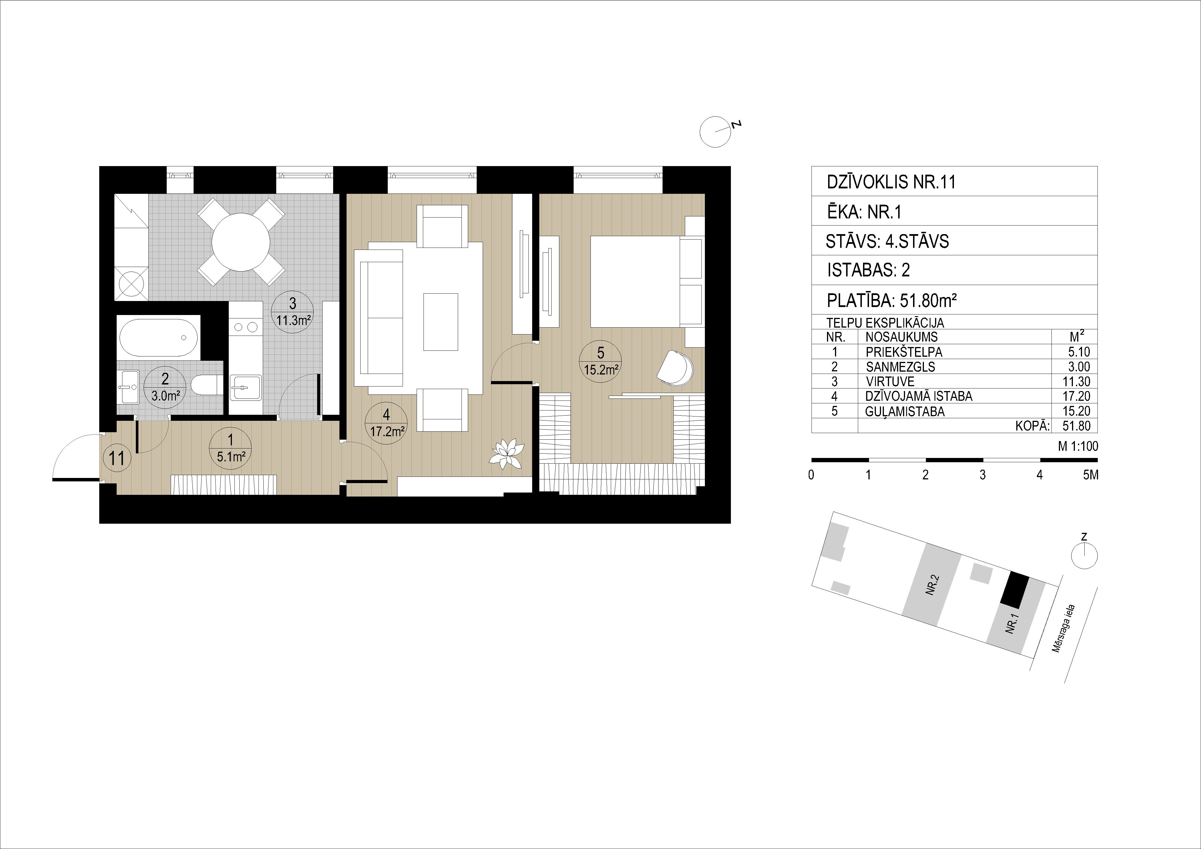 Pārdod dzīvokli, Mērsraga iela 9 - Attēls 1