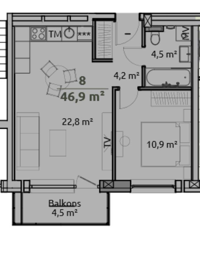 Apartment for rent, Pededzes street 1 - Image 1