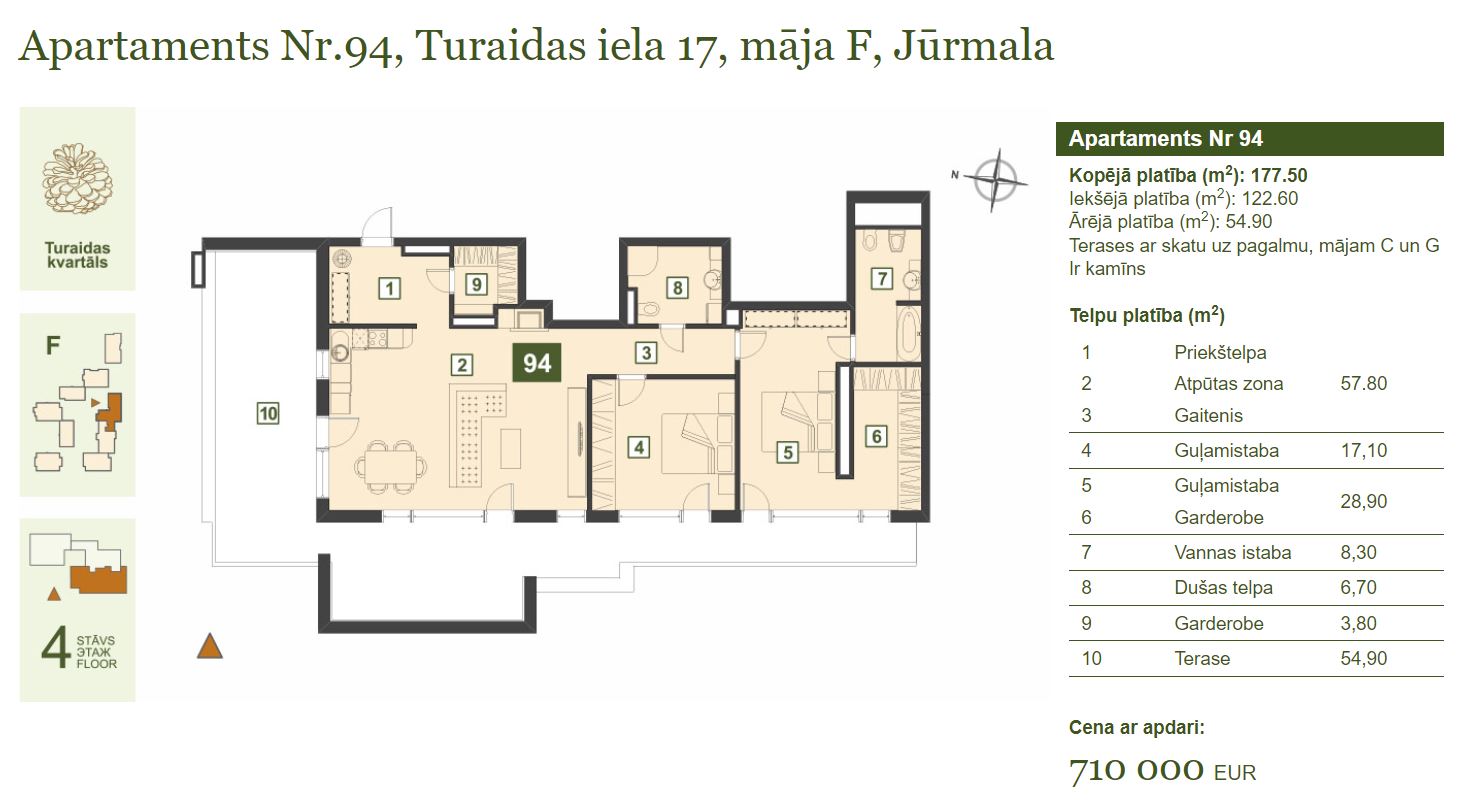 Apartment for sale, Turaidas street 17 - Image 1