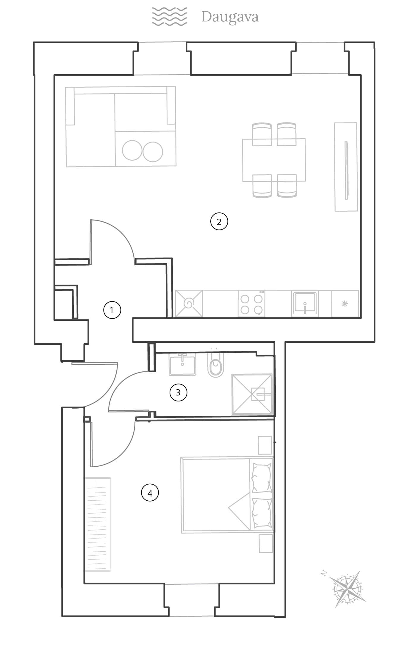 Apartment for sale, Kuģu street 13 - Image 1