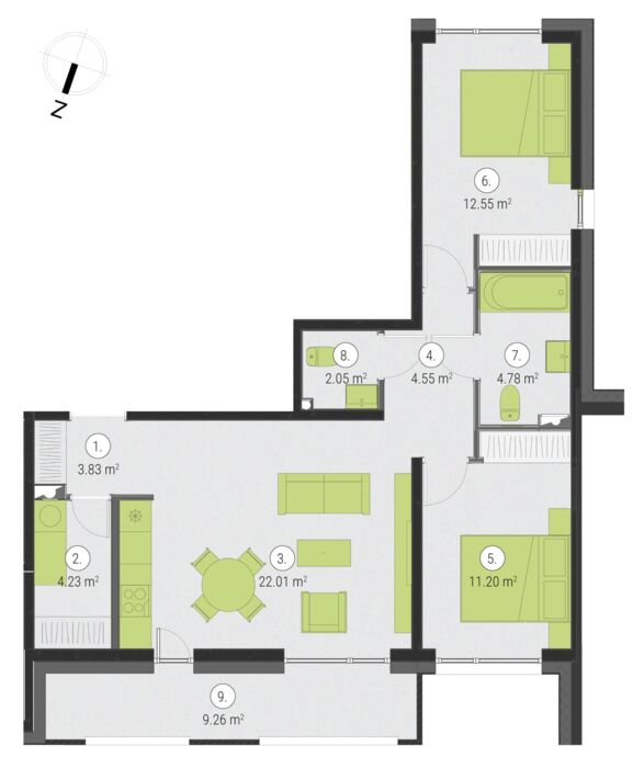 Apartment for sale, Ķeguma street 39 - Image 1