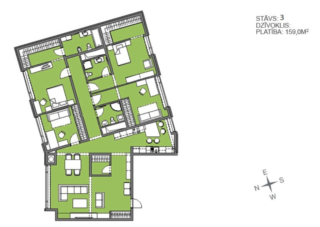 Apartment for sale, Rūpniecības street 34 - Image 1