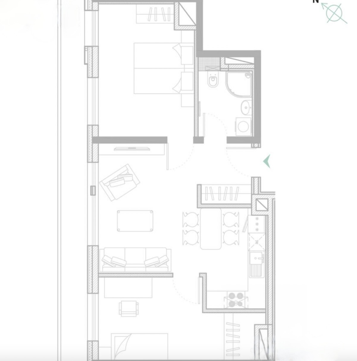 Apartment for rent, Terbatas street 72 - Image 1