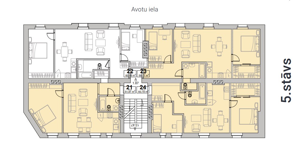 Apartment for sale, Avotu street 46 - Image 1