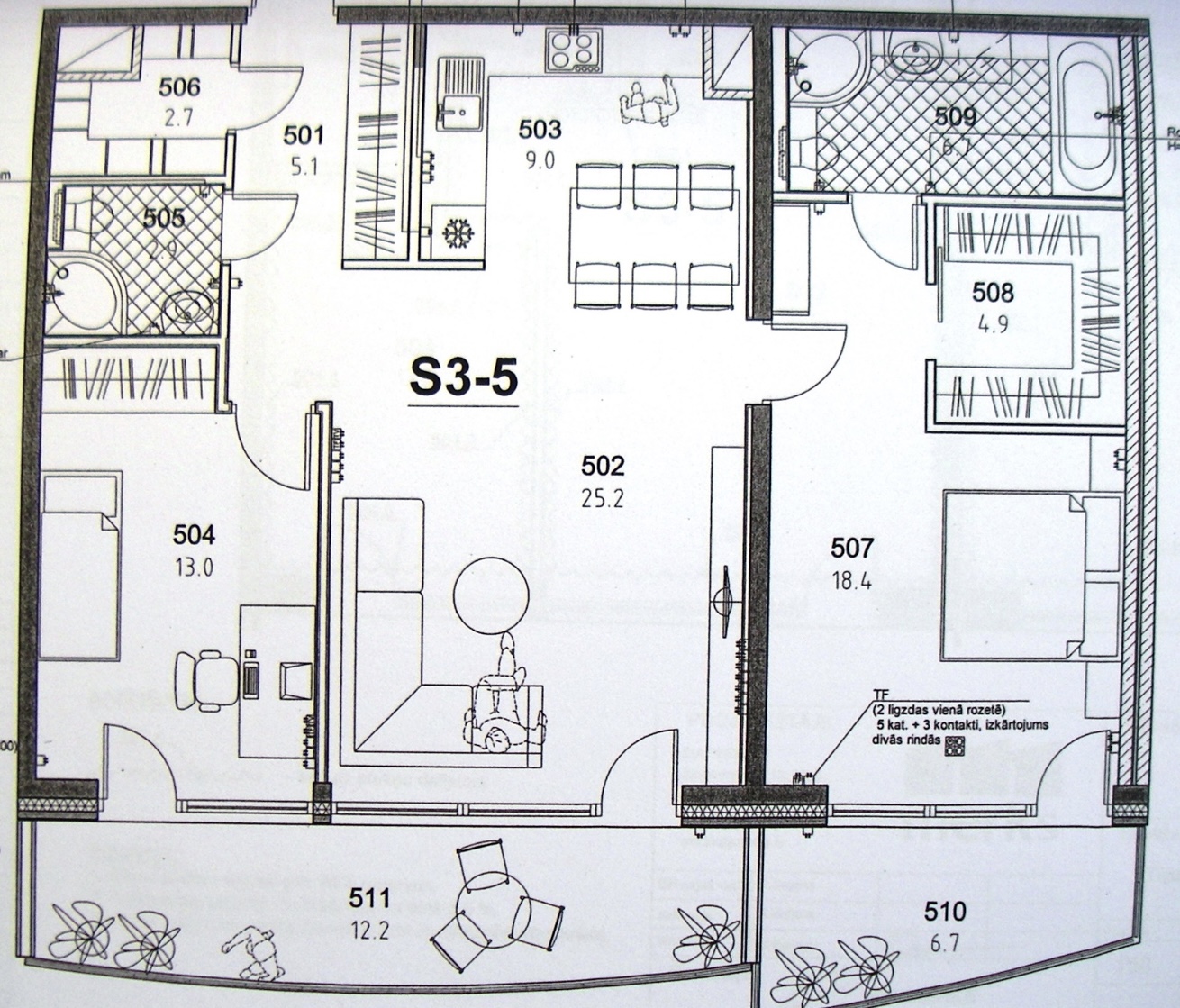 Apartment for rent, Grostonas street 25 - Image 1