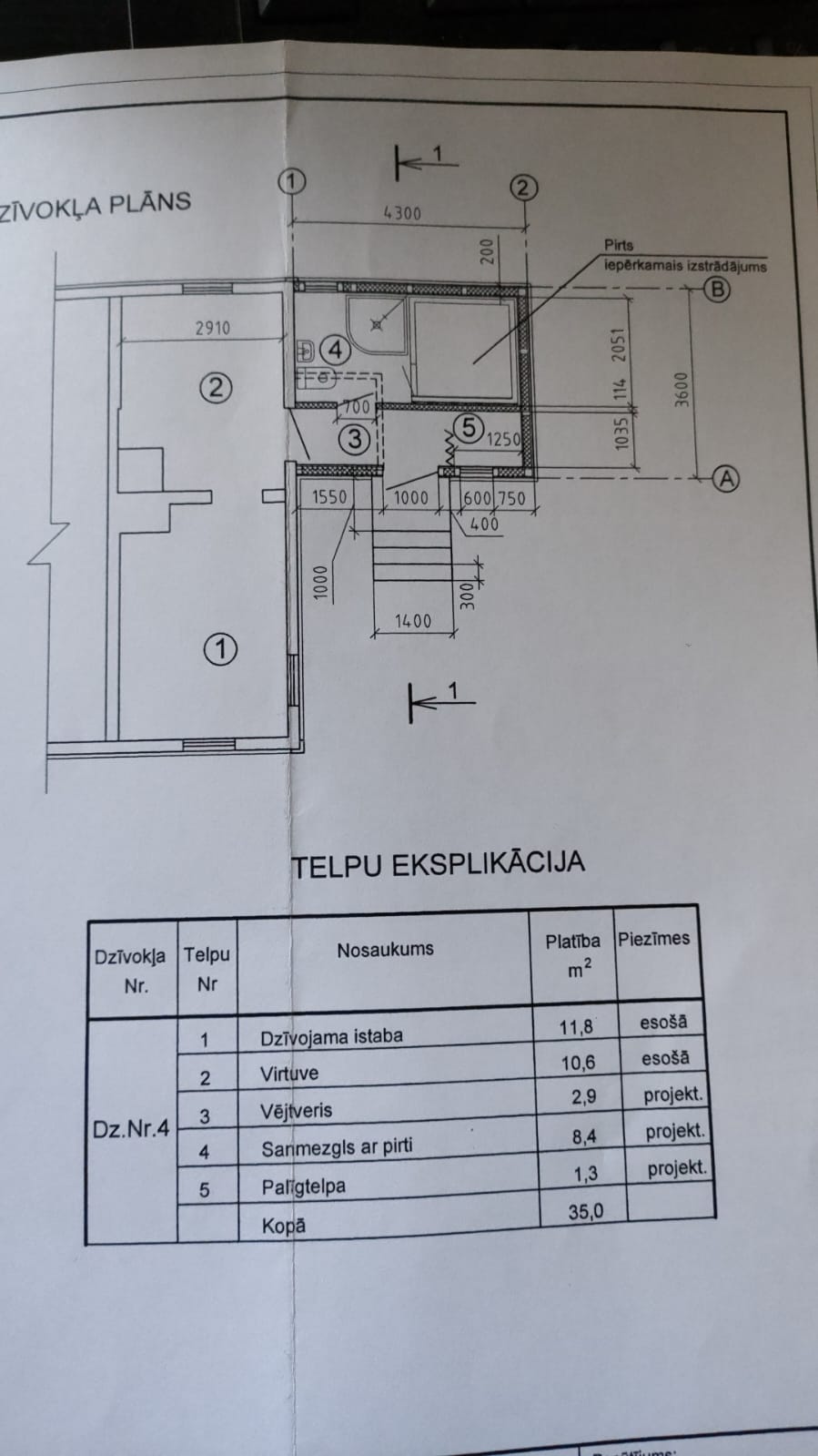 Pārdod dzīvokli, Dzelzceļa māja 20.km 4 - Attēls 1