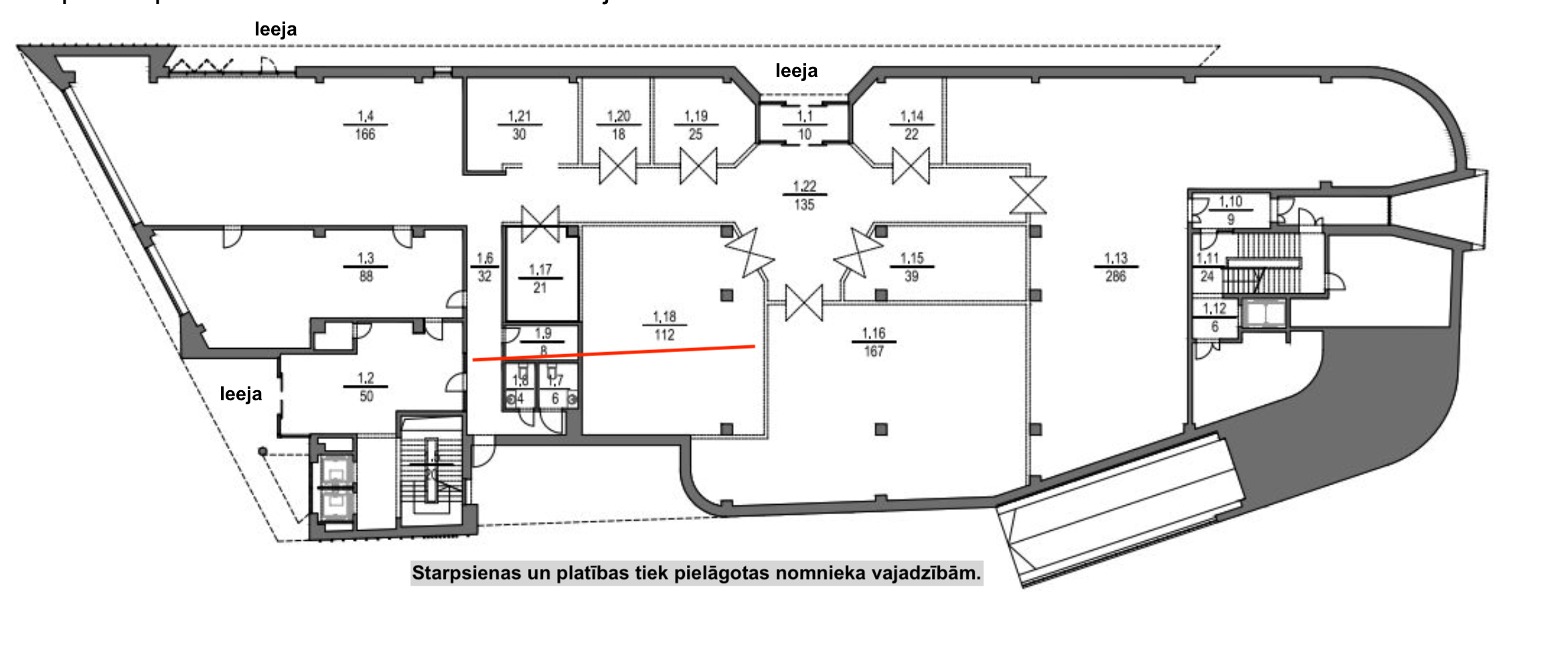 Iznomā tirdzniecības telpas, Dzelzavas iela - Attēls 1