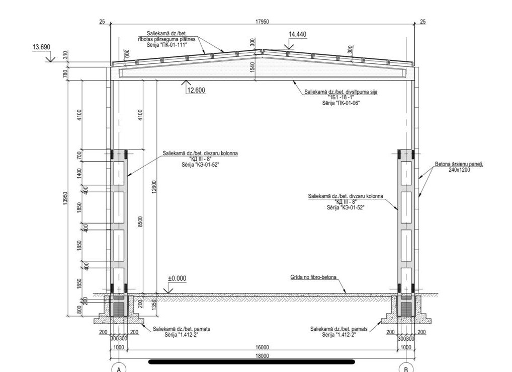 Warehouse for rent, Birzes street - Image 1