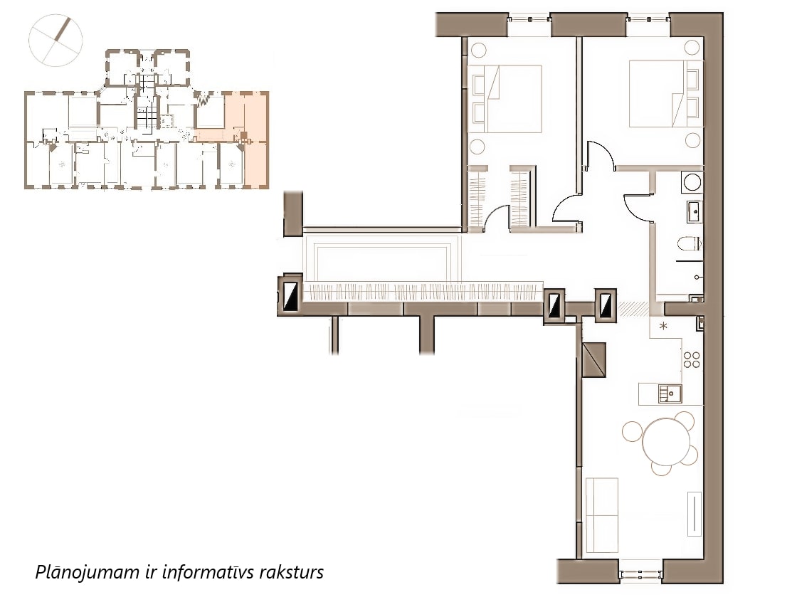 Apartment for sale, Krišjāņa Valdemāra street 17a - Image 1