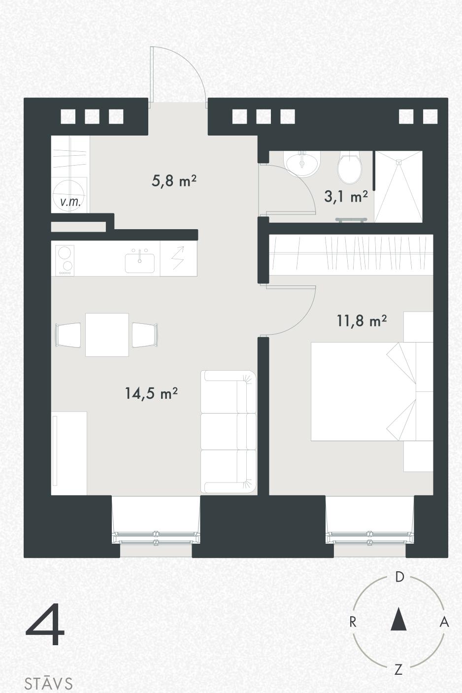 Apartment for sale, Marijas street 4 - Image 1