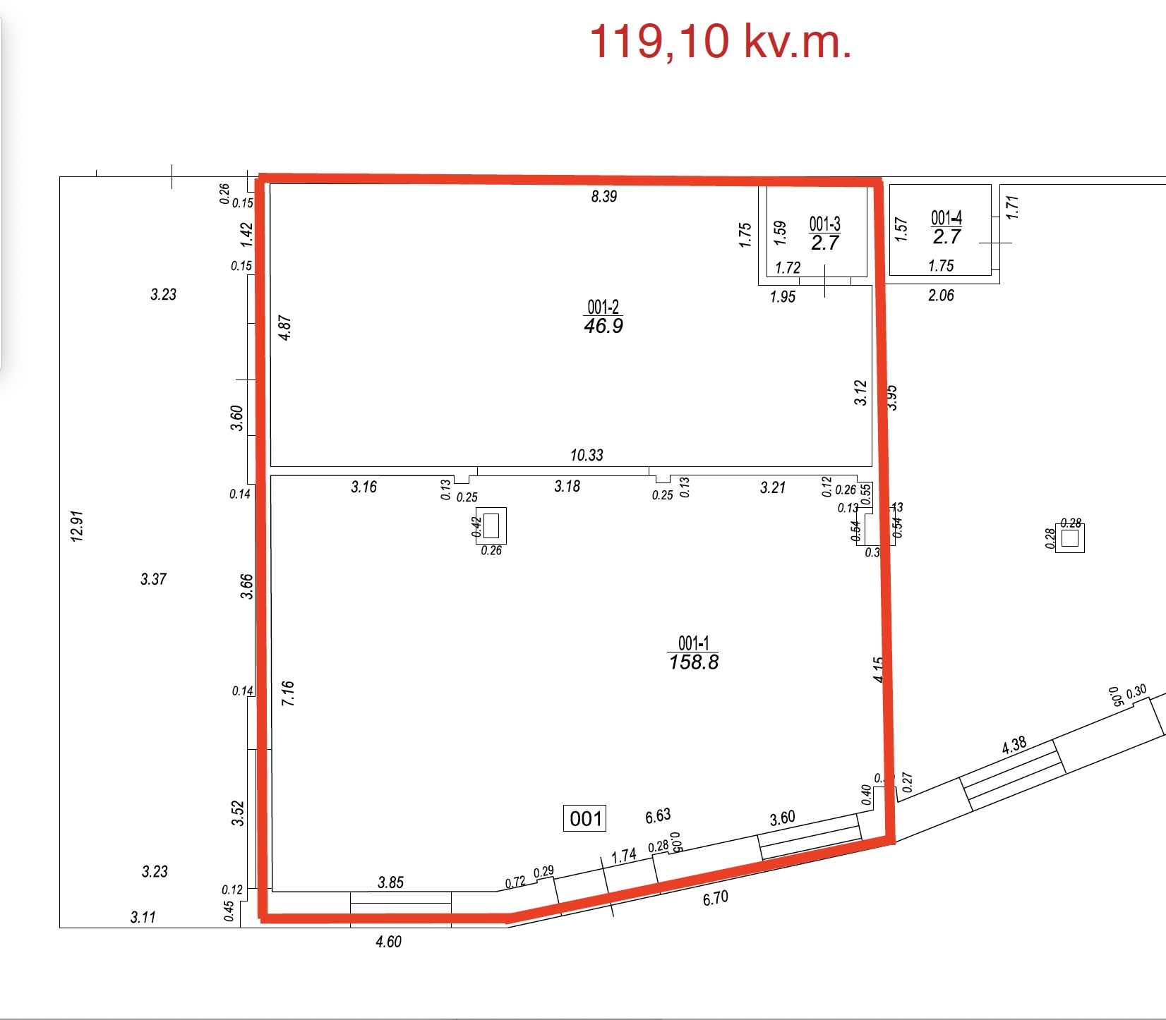 Iznomā tirdzniecības telpas, Katrīnas iela - Attēls 1