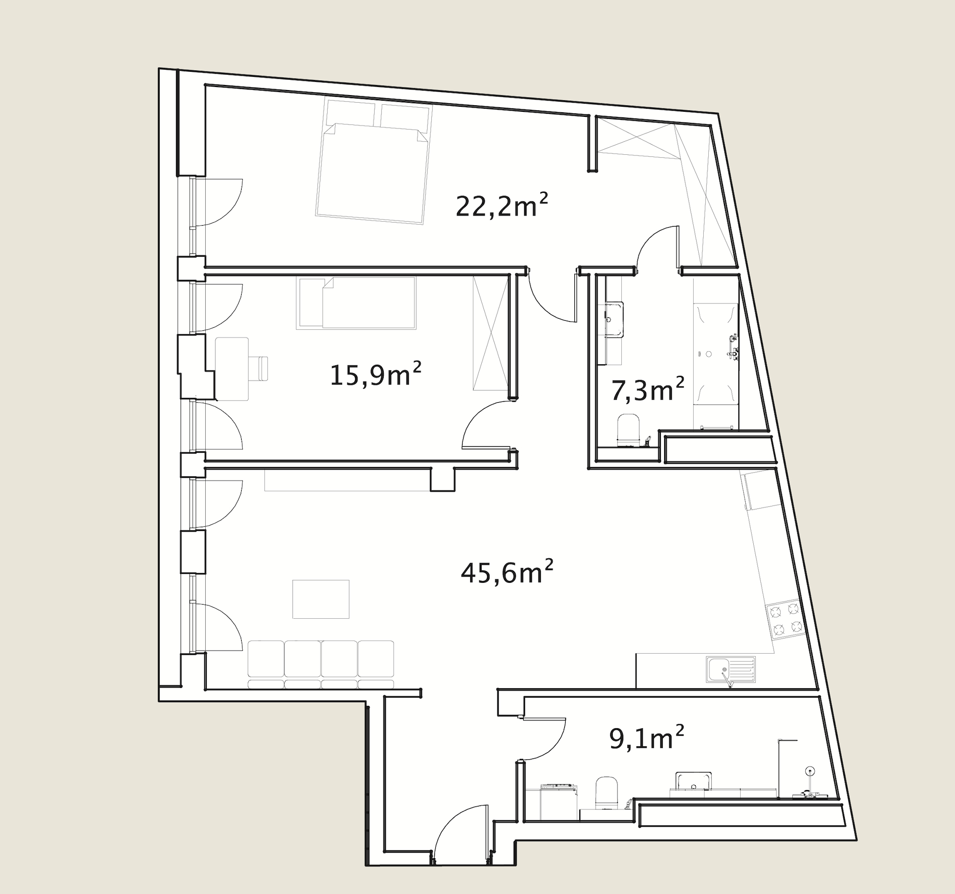 Pārdod dzīvokli, Akas iela 4 - Attēls 1