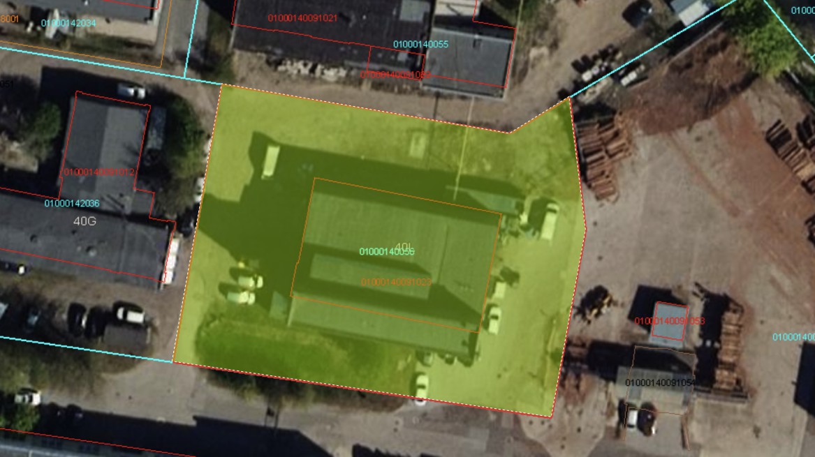 Iznomā noliktavu, Dambja iela - Attēls 1