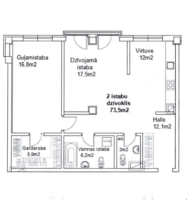 Apartment for sale, Ziepniekkalna street 64 - Image 1