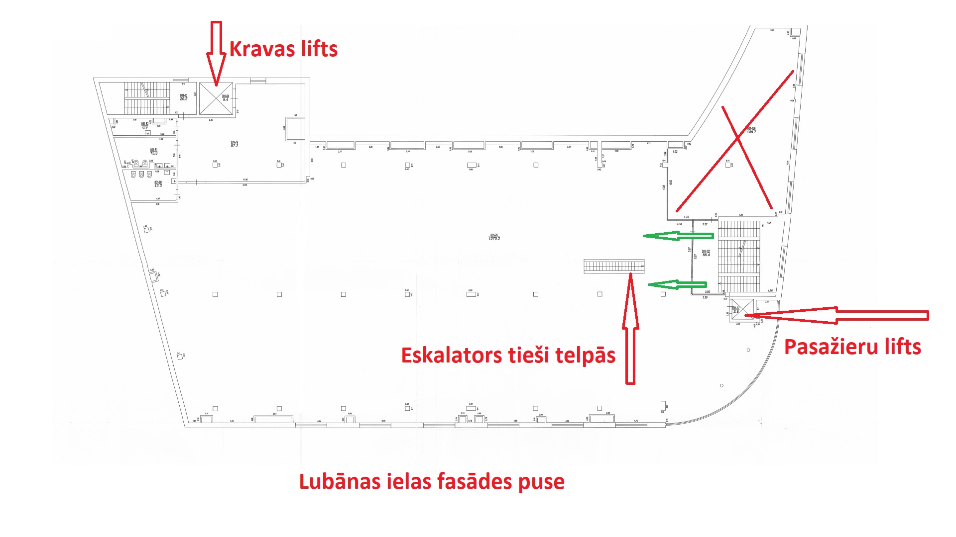 Iznomā tirdzniecības telpas, Lubānas iela - Attēls 1