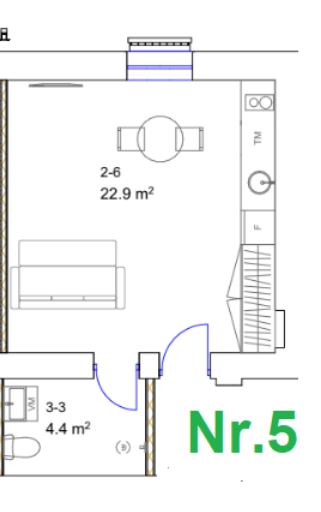 Izīrē dzīvokli, Katrīnas dambis iela 26 K8 - Attēls 1