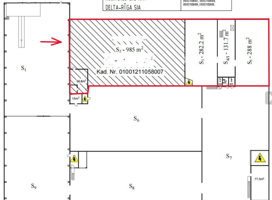 Warehouse for rent, Meirānu street - Image 1