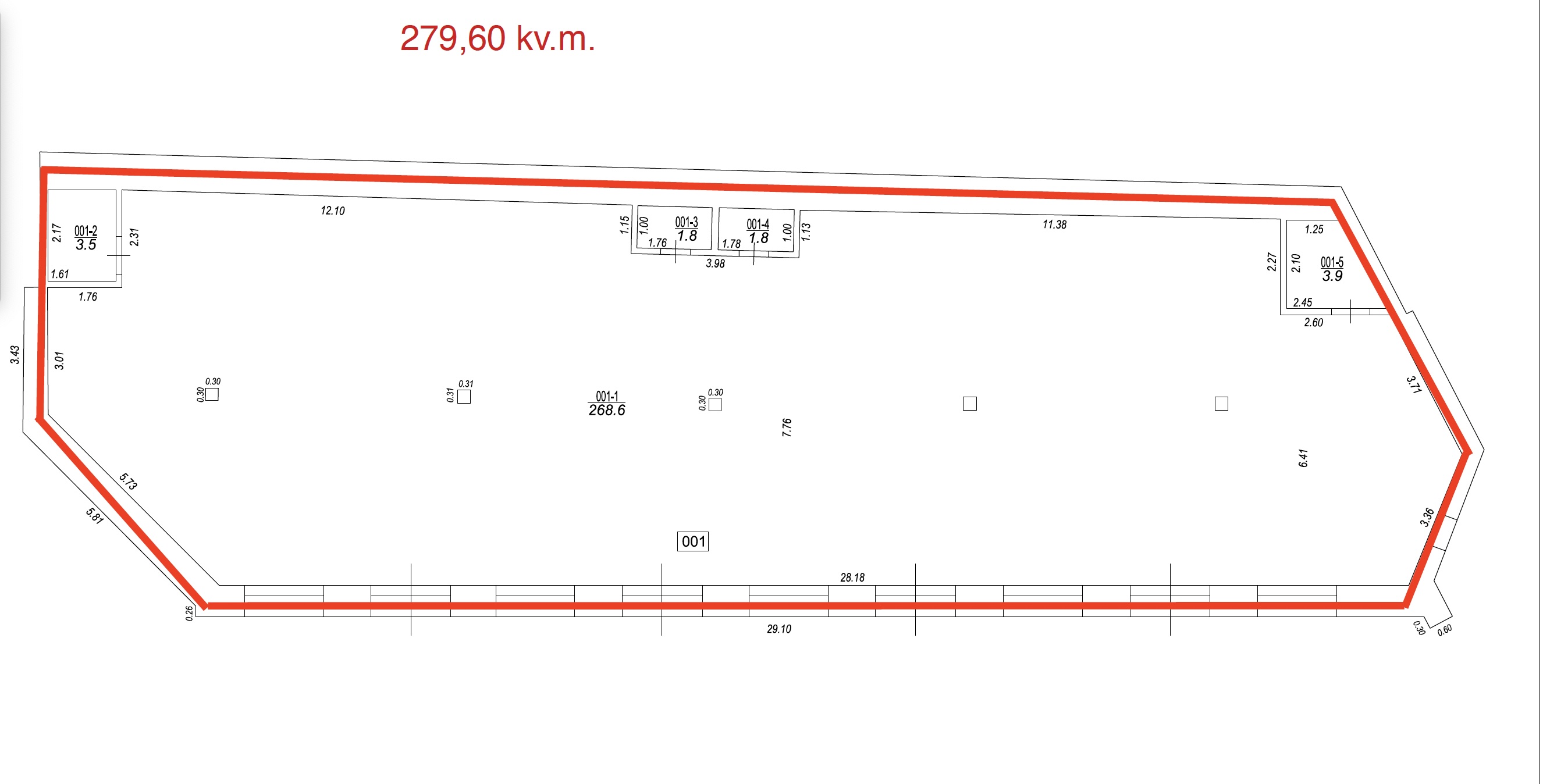 Iznomā tirdzniecības telpas, Katrīnas iela - Attēls 1