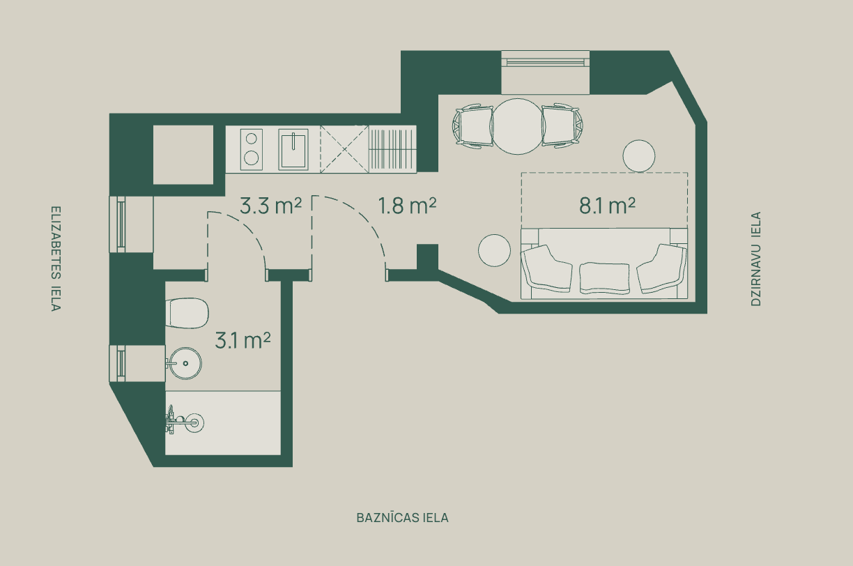 Продают квартиру, улица Baznīcas 5 - Изображение 1