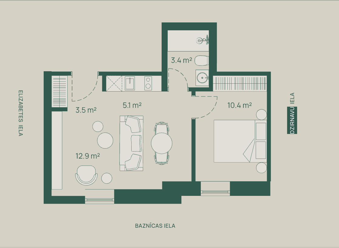 Продают квартиру, улица Baznīcas 5 - Изображение 1