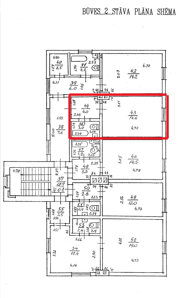 Izīrē dzīvokli, Čaka iela 126A - Attēls 1