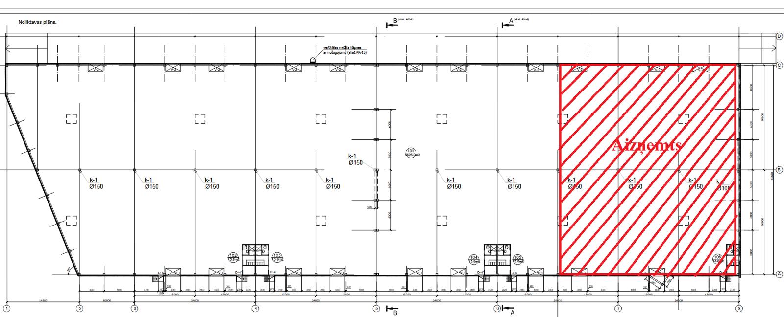 Iznomā noliktavu, Daugavgrīvas iela - Attēls 1