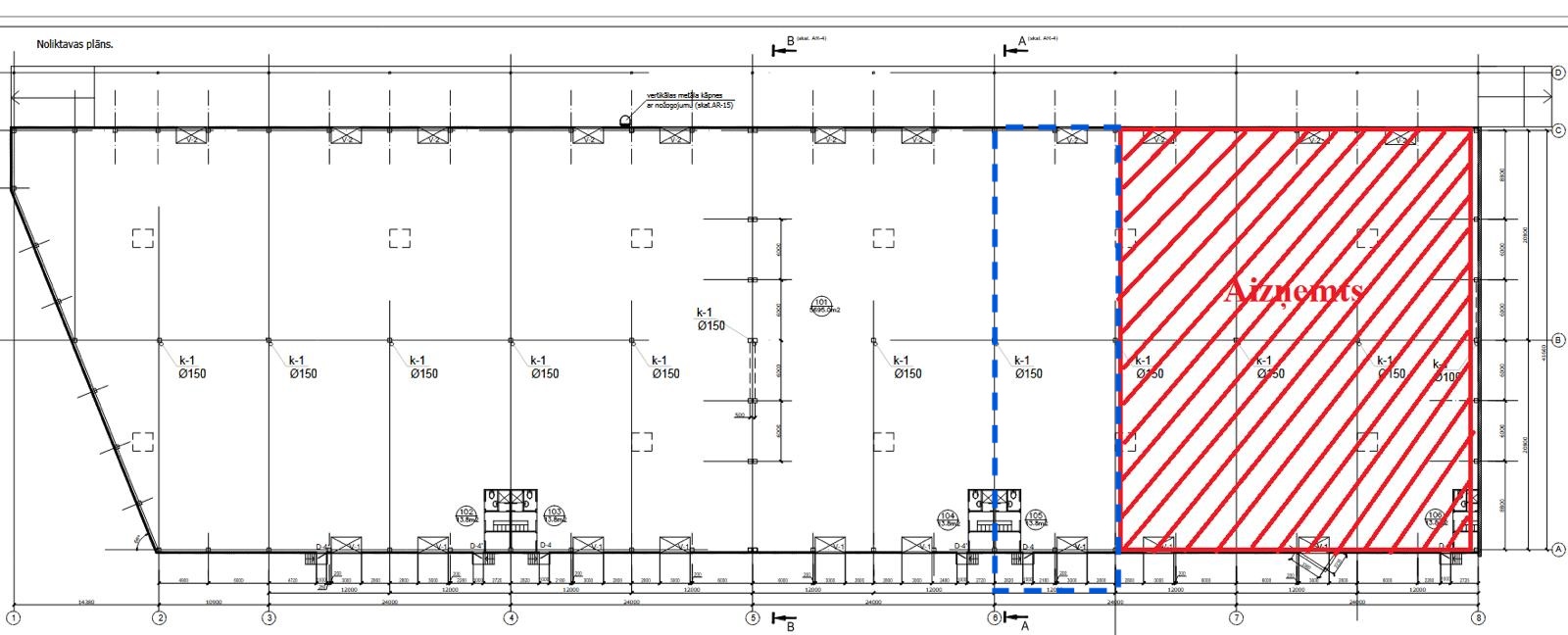 Iznomā noliktavu, Daugavgrīvas iela - Attēls 1