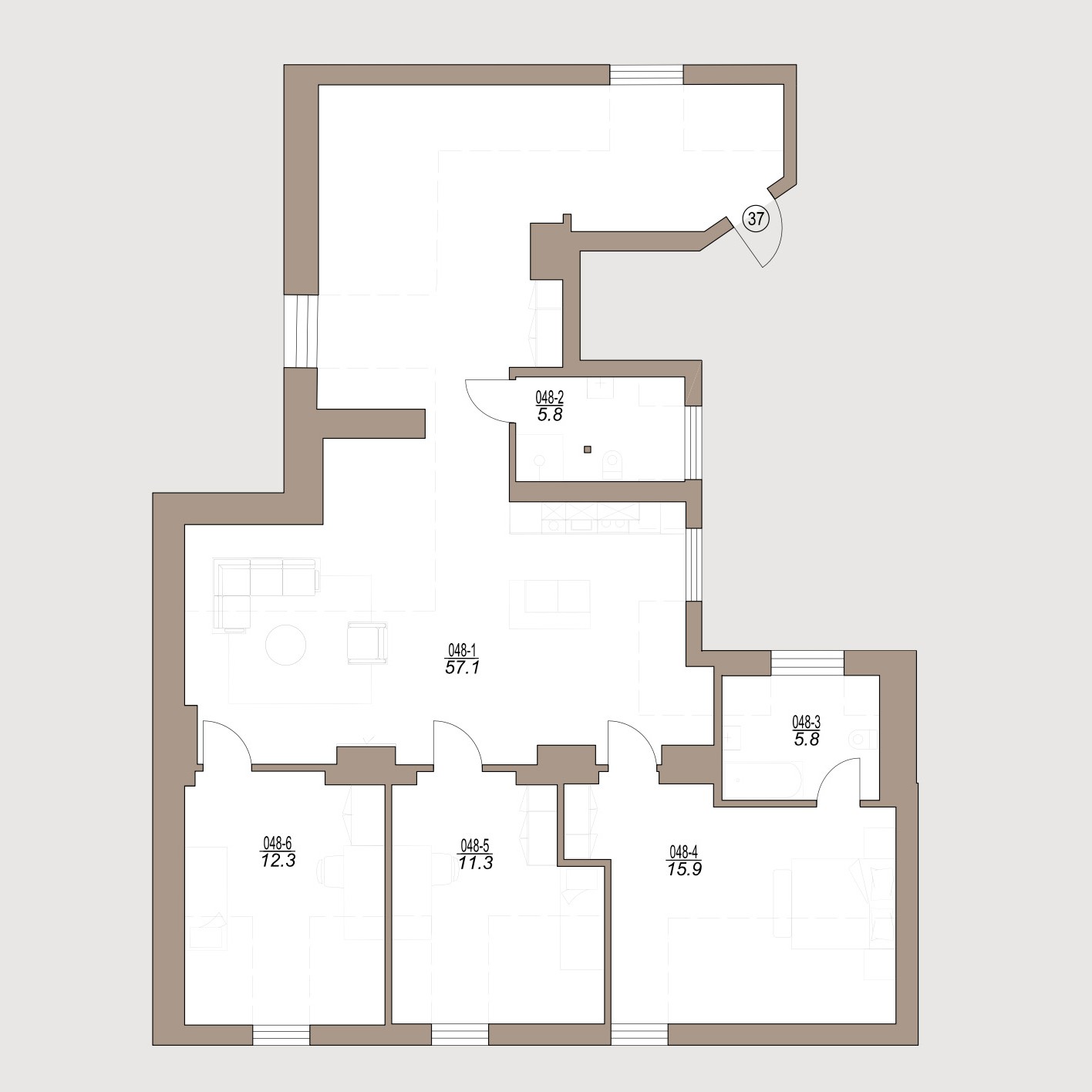 Продают квартиру, улица Raiņa bulvāris 27 - Изображение 1