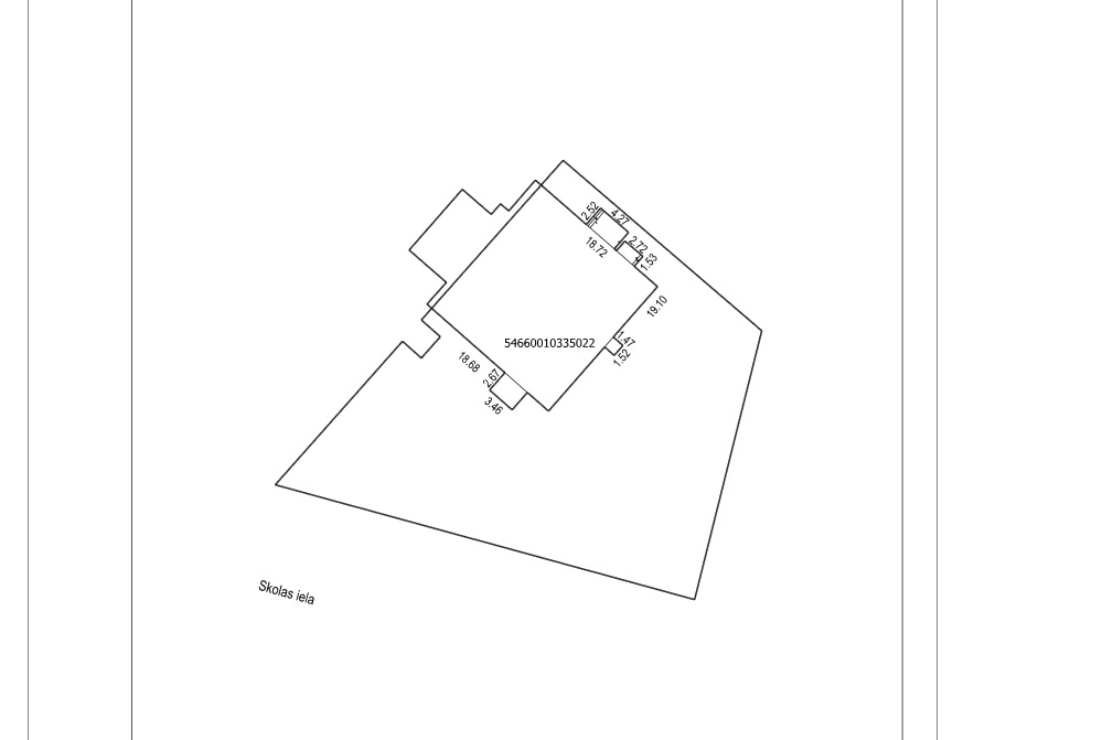 Investīciju objekts, Skolas iela - Attēls 1