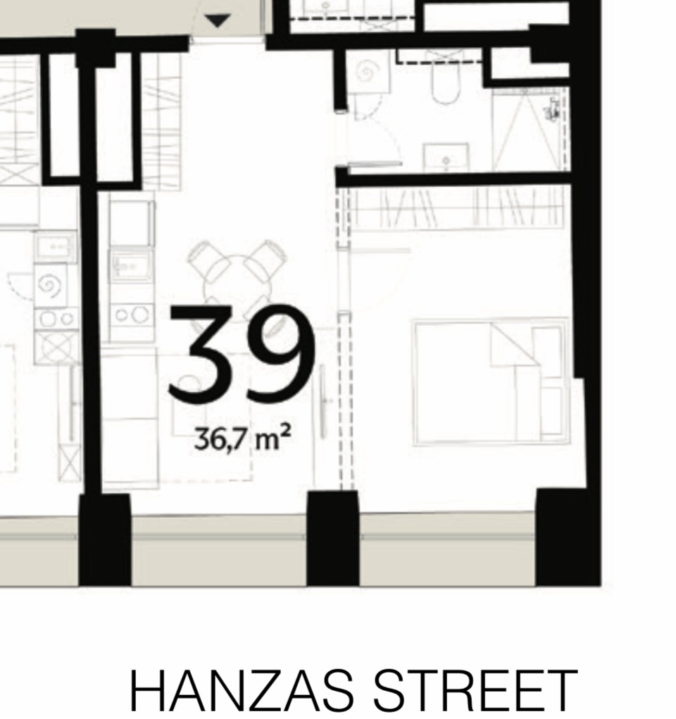 Продают квартиру, улица Hanzas 18 - Изображение 1