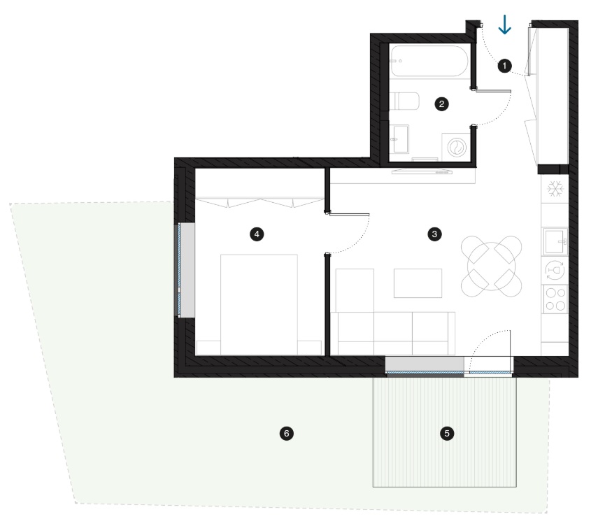 Apartment for rent, Sergeja Eizenšteina street 47 - Image 1