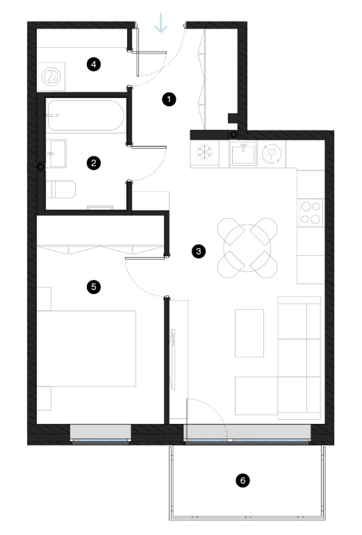 Apartment for rent, Sergeja Eizenšteina street 47 - Image 1