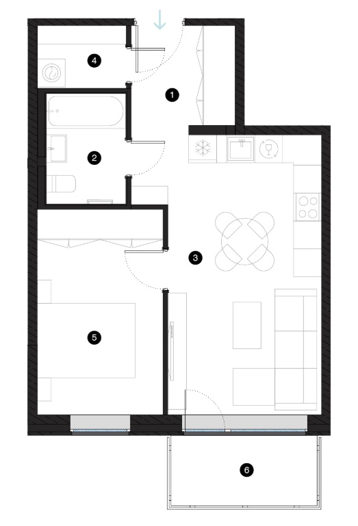 Apartment for rent, Sergeja Eizenšteina street 47 - Image 1