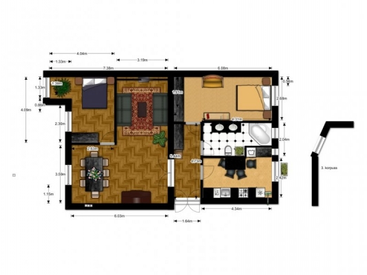 Apartment for rent, Blaumaņa street 6 - Image 1