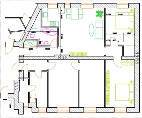 Apartment for rent, Dzirnavu street 113 - Image 1