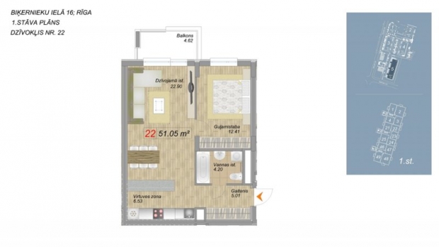 Pārdod dzīvokli, Biķernieku iela 16 - Attēls 1