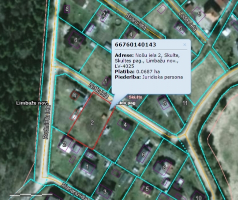 Land plot for sale, Nošu street - Image 1