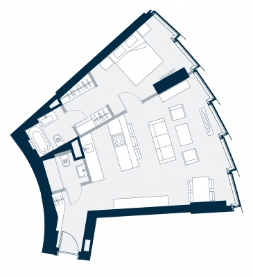 Apartment for rent, Daugavgrīvas street 7b - Image 1