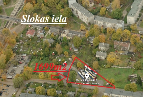 Land plot for sale, Mazā Stacijas street - Image 1
