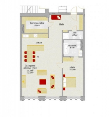 Pārdod dzīvokli, Brīvības iela 139 - Attēls 1