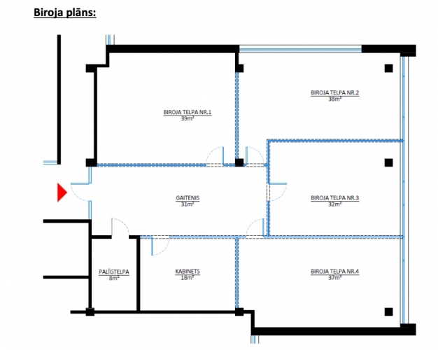 Sludinājumi. Birojs Ziepniekkalnā, jaunā biroju ēkā.  + 4. stāvā.  + Pašlaik birojs sastāv no atērtas telpas un Cena: 2014 EUR/mēn Foto #6