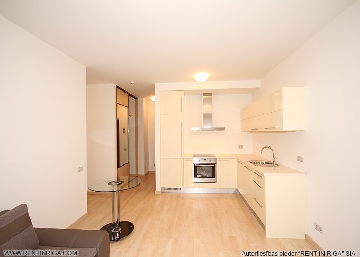 Sludinājumi. No janvāra īrei tiek piedāvāts lielisks divu istabu studijas tipa dzīvoklis jaunajā projektā  \' Cena: 500 EUR/mēn Foto #3