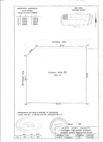 Sludinājumi. Pārdod lielu, regulāras formas zemes gabalu Jūrmalā, Valteros savrupmāju apbūves teritorijā.   Uz Cena: 109000 EUR Foto #3